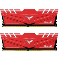 Модуль памяти для компьютера DDR4 16GB (2x8GB) 3000 MHz T-Force Dark Z Red Team (TDZRD416G3000HC16CDC01)