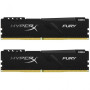 Модуль пам'яті для комп'ютера DDR4 64GB (2x32GB) 3000 MHz HyperX Fury Black Kingston Fury (ex.HyperX) (HX430C16FB3K2/64)