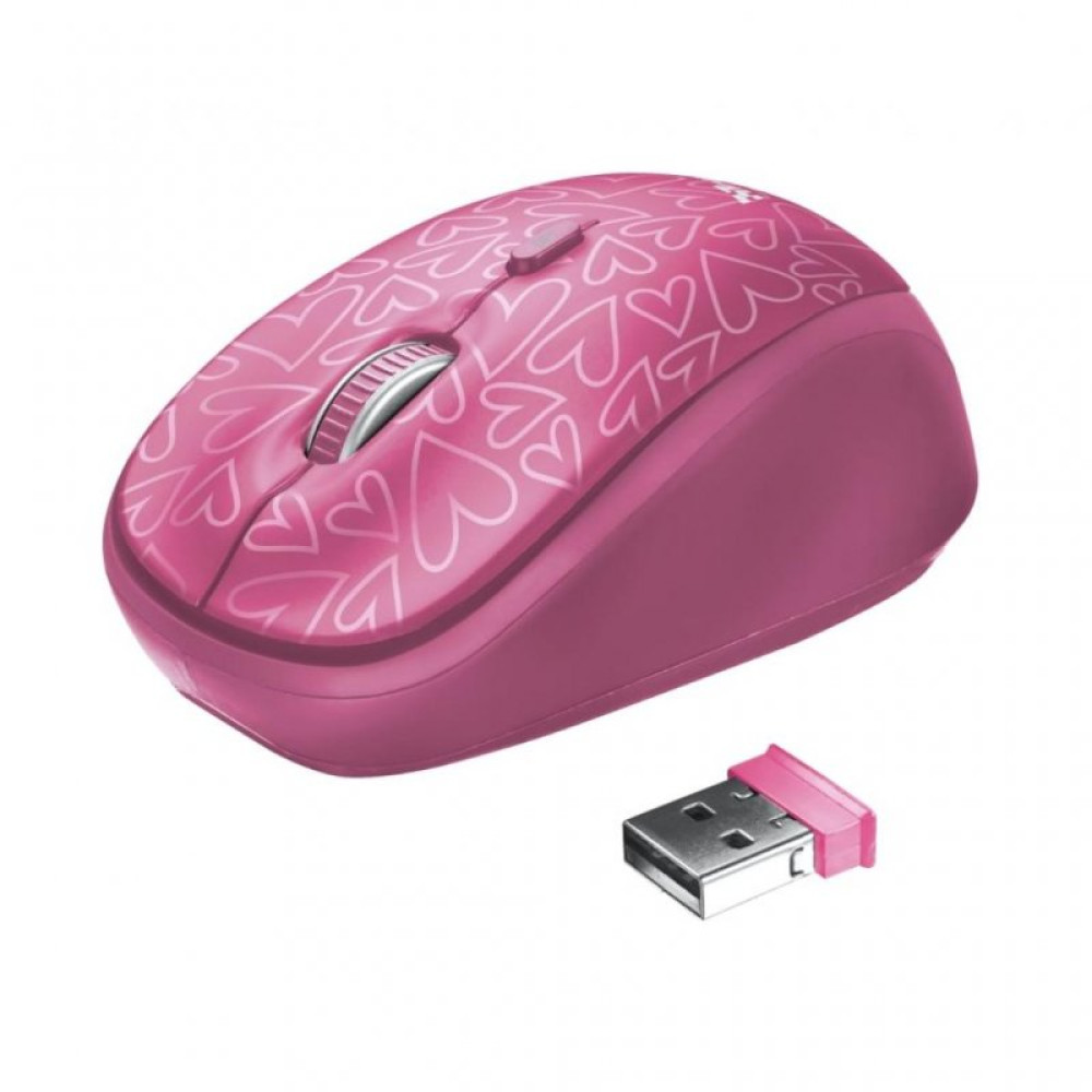 Чехол для ноутбука Trust Yvo Mouse & Sleeve 15.6" Pink+ mouse (23443)