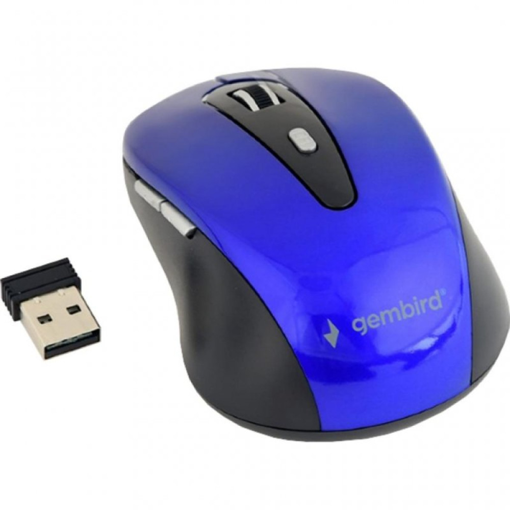 Мышка GEMBIRD MUSW-6B-01-B Blue+Black (MUSW-6B-01-B)