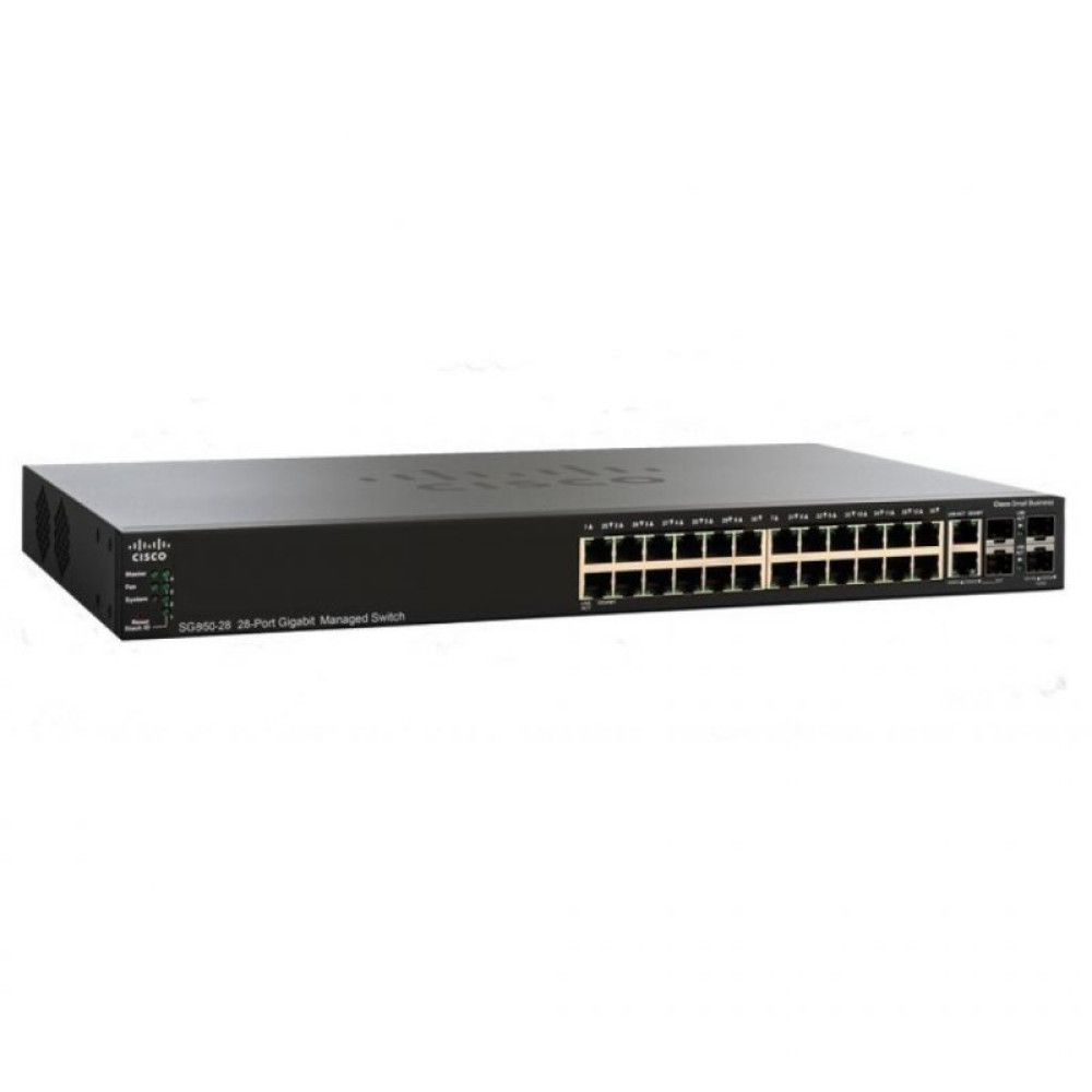Комутатор мережевий Cisco SG350-28SFP-K9-EU