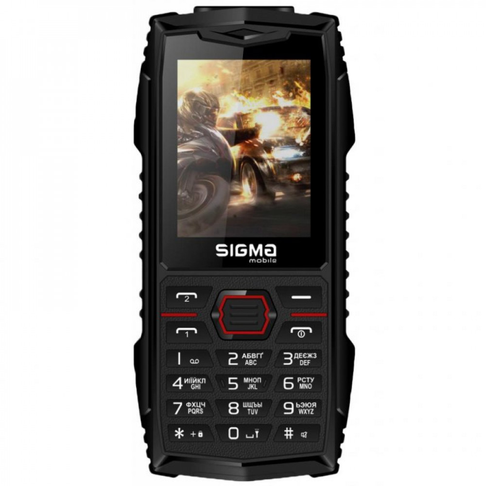 Мобильный телефон Sigma X-treme AZ68 Black Red (4827798374924)