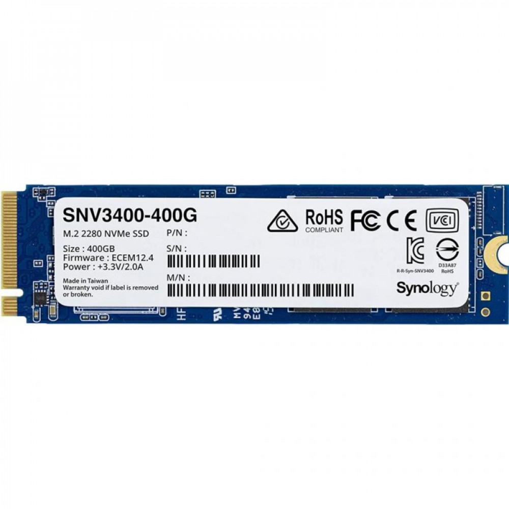 Накопитель SSD M.2 2280 400GB Synology (SNV3400-400G)