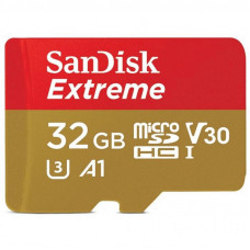 Карта памяти SanDisk 32GB microSD class 10 UHS-I U3 V30 A1 Extreme (SDSQXAF-032G-GN6MN)
