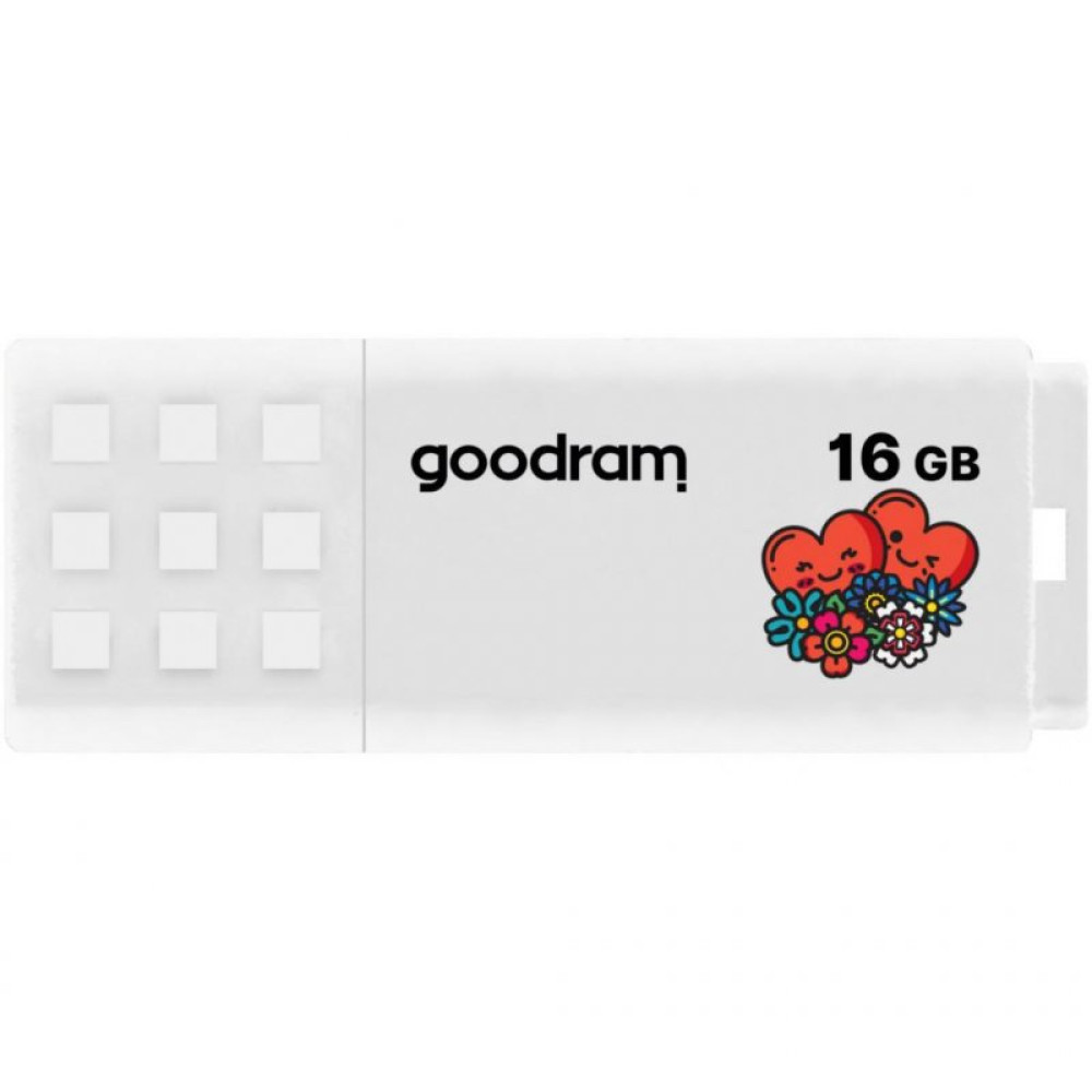 USB флеш накопичувач Goodram 16GB UME2 Valentine White USB 2.0 (UME2-0160W0R11-V)