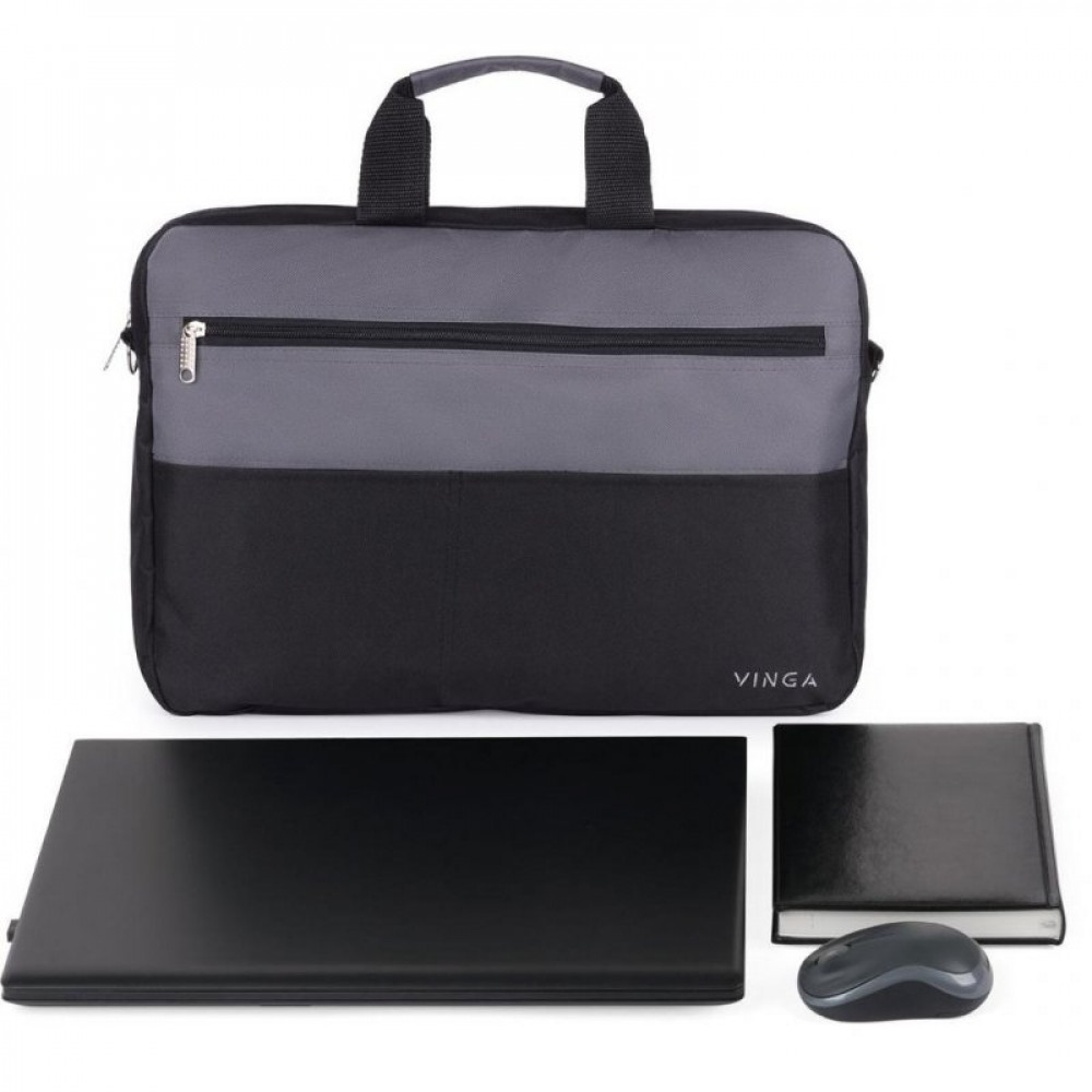 Сумка для ноутбука Vinga 15.6" NB177GB gray-black (NB177GB)