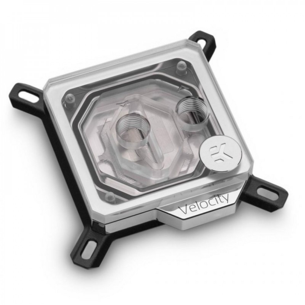 Водоблок EKWB EK-Velocity D-RGB - Nickel + Plexi (3831109810347)