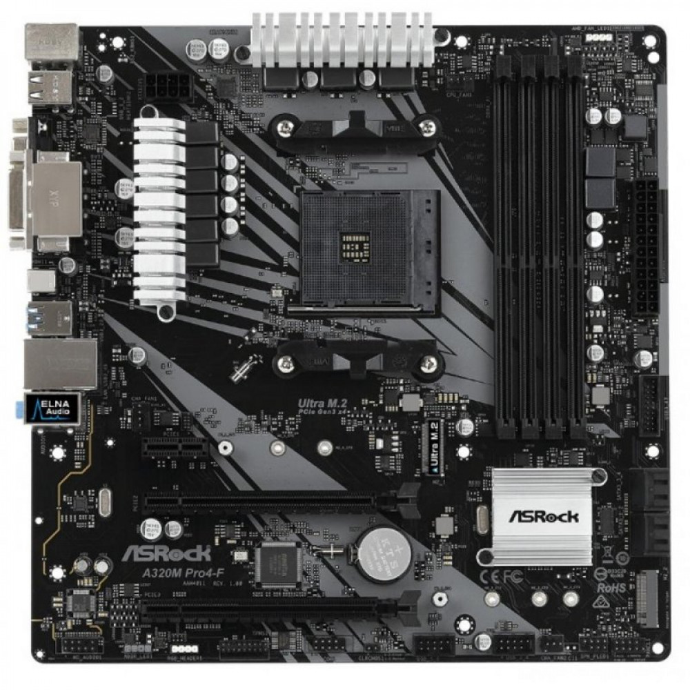 Материнська плата ASRock A320M PRO4-F
