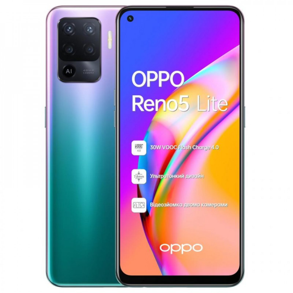 Мобільний телефон Oppo Reno5 Lite 8/128GB Purple (OFCPH2205_PURPLE)