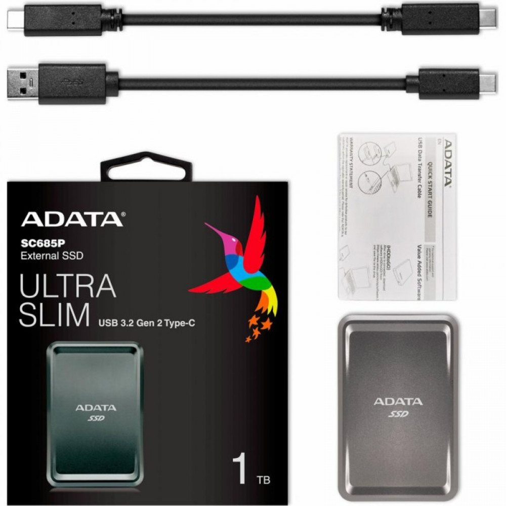 Накопичувач SSD USB 3.2 1TB ADATA (ASC685P-1TU32G2-CTI)