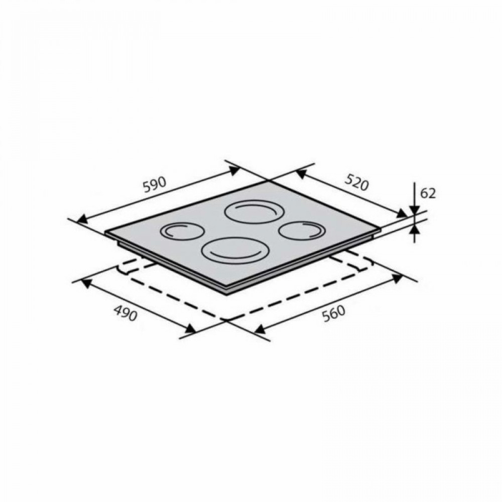 Варочная поверхность VENTOLUX VB 60 TC SL