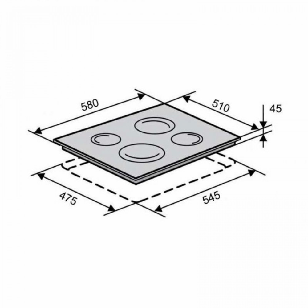 Варочная поверхность VENTOLUX VB 6004 TC SL