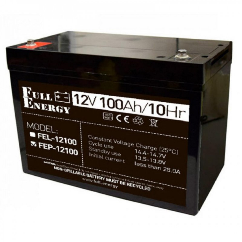 Батарея к ИБП Full Energy 12В 100Ач (FEP-12100) Батарея к ИБП Full Energy 12В 100Ач (FEP-12100)