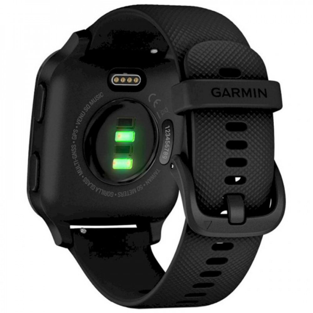 Смарт-годинник Garmin Venu Sq, Music, Black/Slate (010-02426-10)