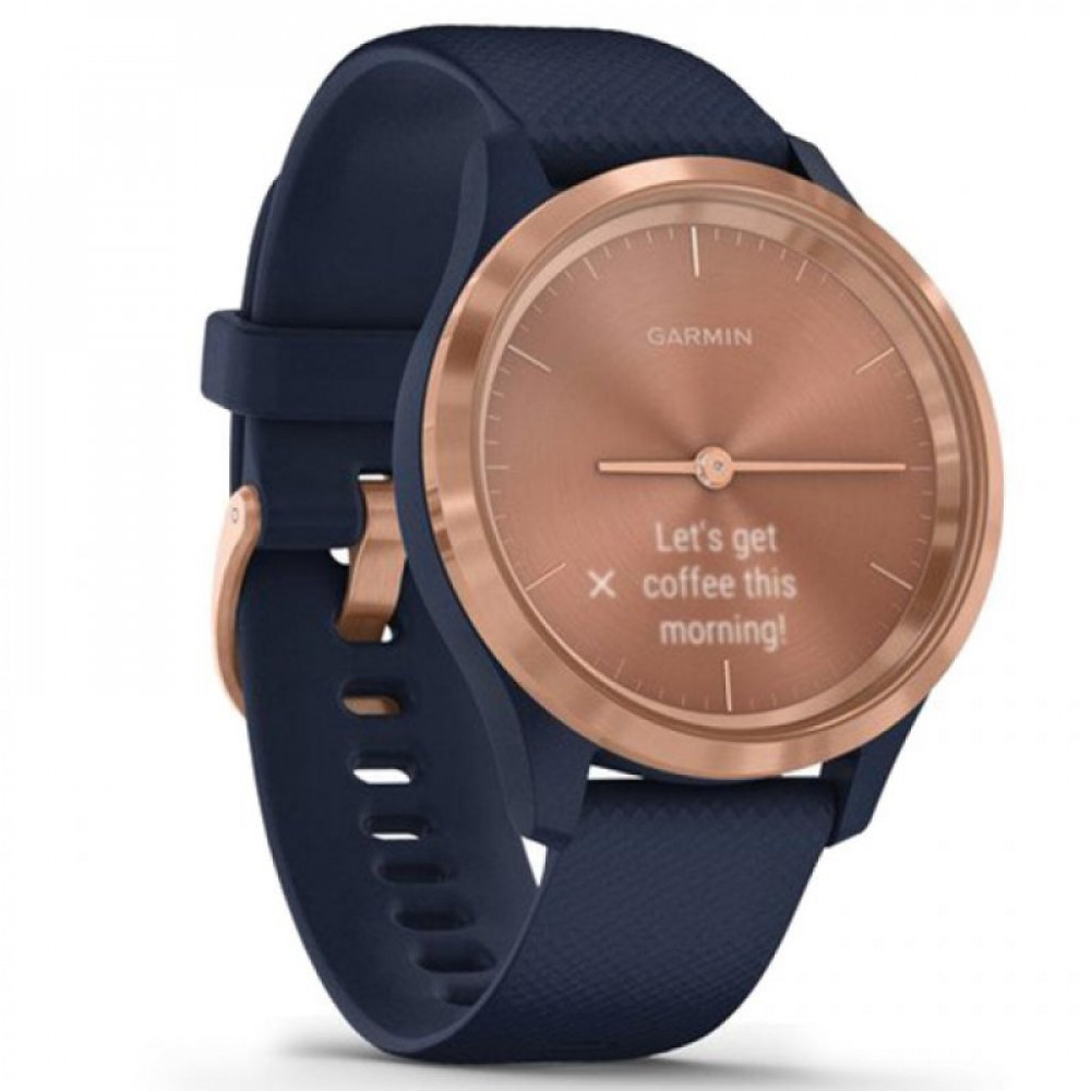 Смарт-часы Garmin vivomove 3S, Rose Gold, Navy, Silicone (010-02238-23)