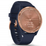 Смарт-часы Garmin vivomove 3S, Rose Gold, Navy, Silicone (010-02238-23)