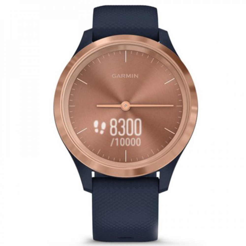 Смарт-часы Garmin vivomove 3S, Rose Gold, Navy, Silicone (010-02238-23)
