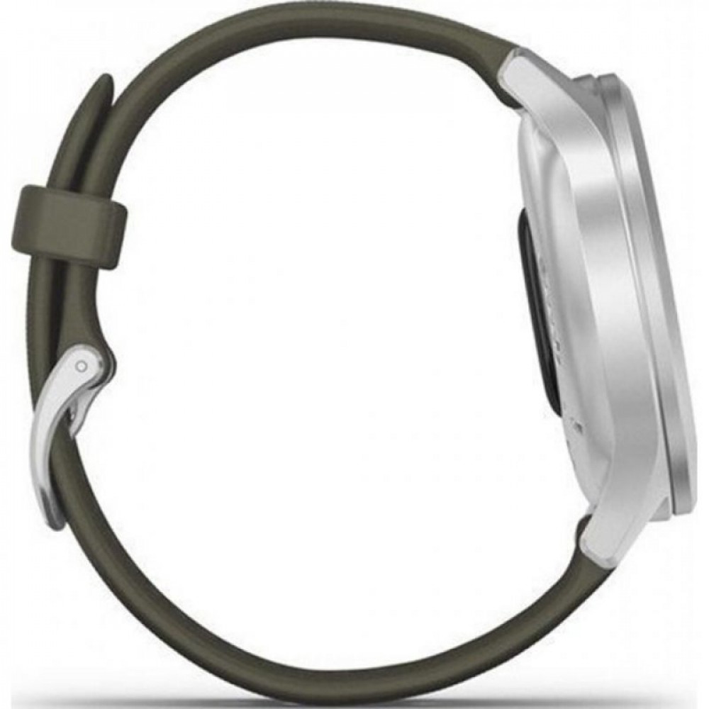 Смарт-часы Garmin vivomove Style, Silver, Moss, Silicone (010-02240-21)