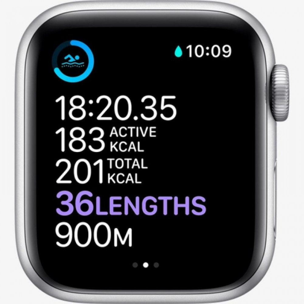Смарт-часы Apple Watch Series 6 GPS, 40mm Silver Aluminium Case with White Sp (MG283GK/A)
