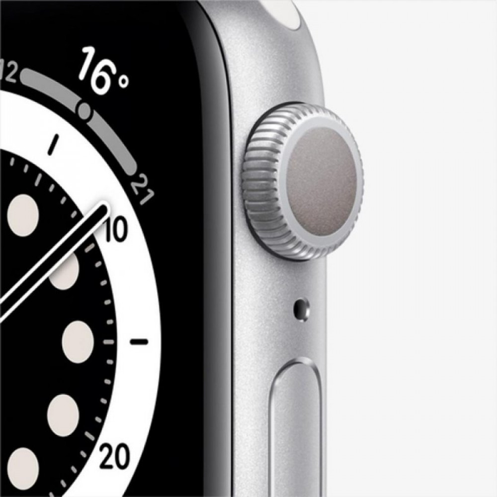 Смарт-часы Apple Watch Series 6 GPS, 40mm Silver Aluminium Case with White Sp (MG283GK/A)