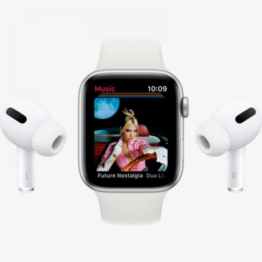 Смарт-часы Apple Watch Series 6 GPS, 40mm Silver Aluminium Case with White Sp (MG283GK/A)