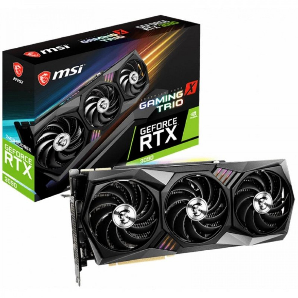 Видеокарта MSI GeForce RTX3090 24Gb GAMING X TRIO (RTX 3090 GAMING X TRIO 24G)