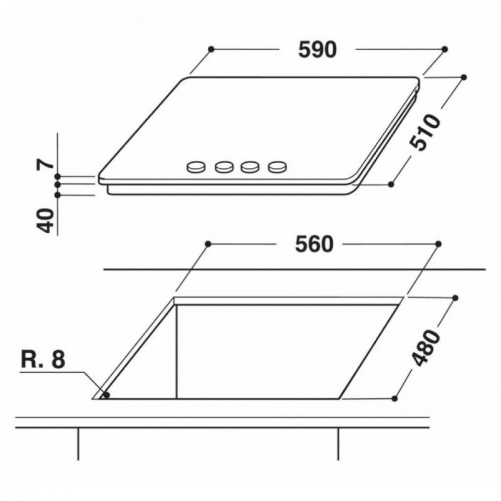 Варочна поверхня Whirlpool GMWL628IXLEE