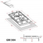 Варочна поверхня Weilor GM 304 WH