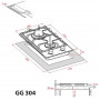 Варочна поверхня Weilor GG 304 WH