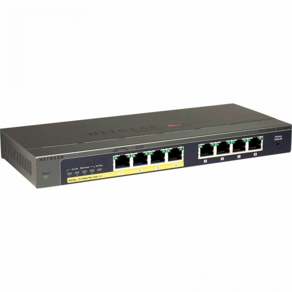 Коммутатор сетевой Netgear GS108PE (GS108PE-300EUS)