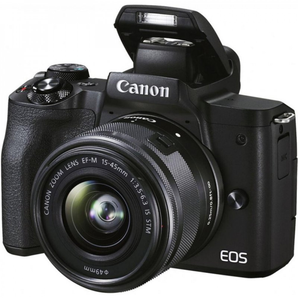 Цифровой фотоаппарат Canon EOS M50 Mk2 + 15-45 IS STM VLogger Kit Black (4728C050)