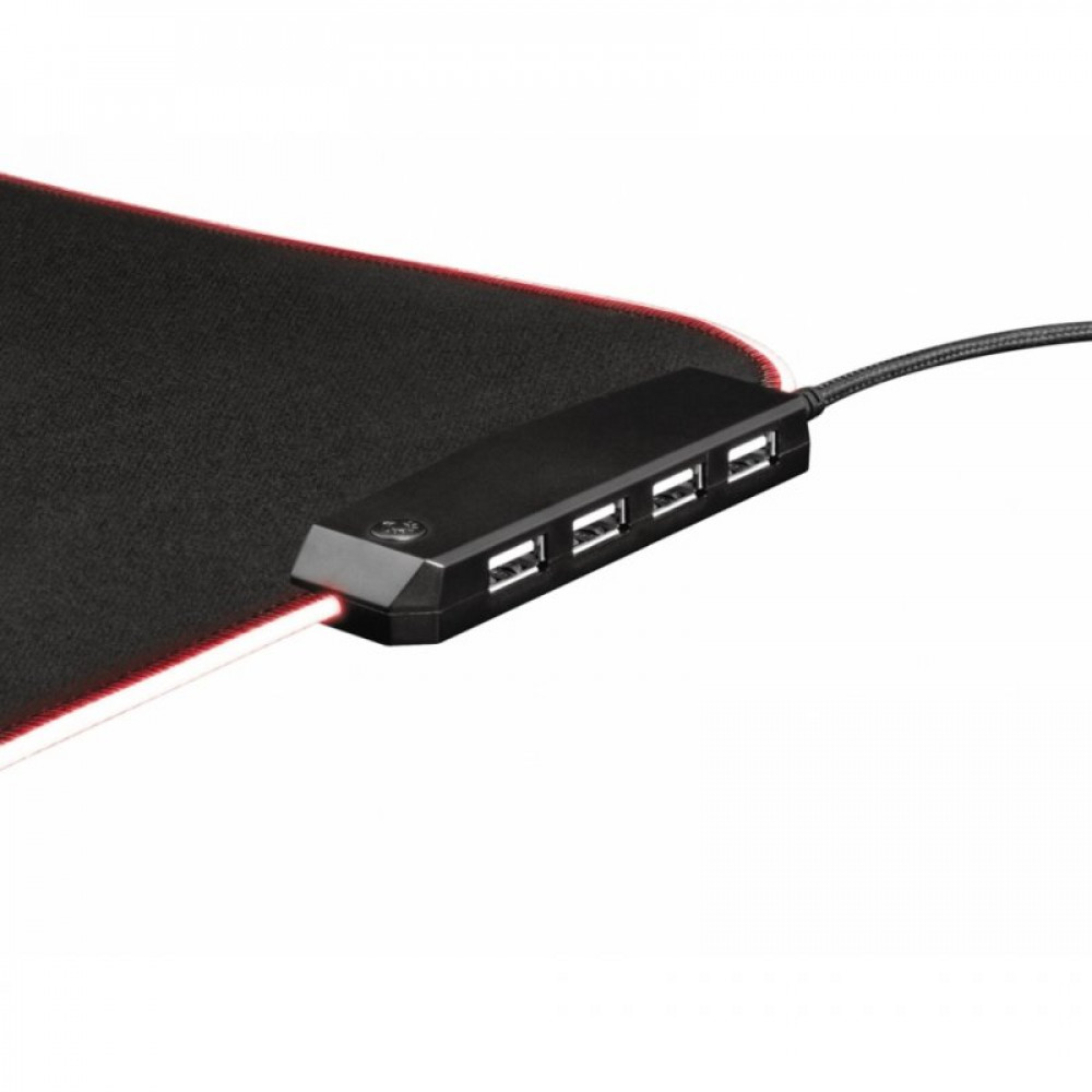 Килимок для мишки Trust GXT 765 Glide-Flex RGB Mouse Pad with USB Hub Black (23646)