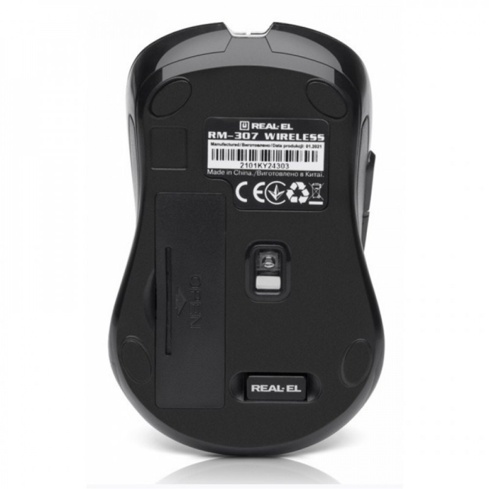 Мышка REAL-EL RM-307 Wireless Black