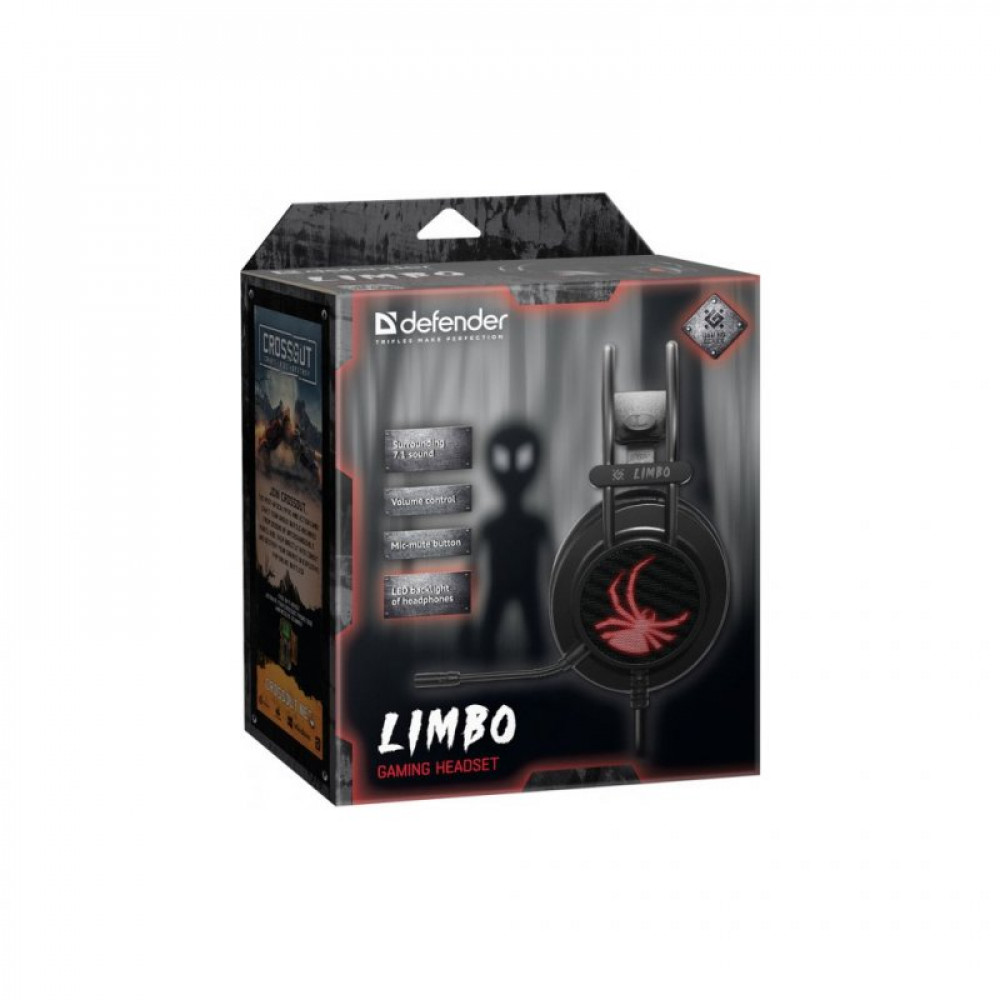 Наушники Defender Limbo 7.1 Black (64560)