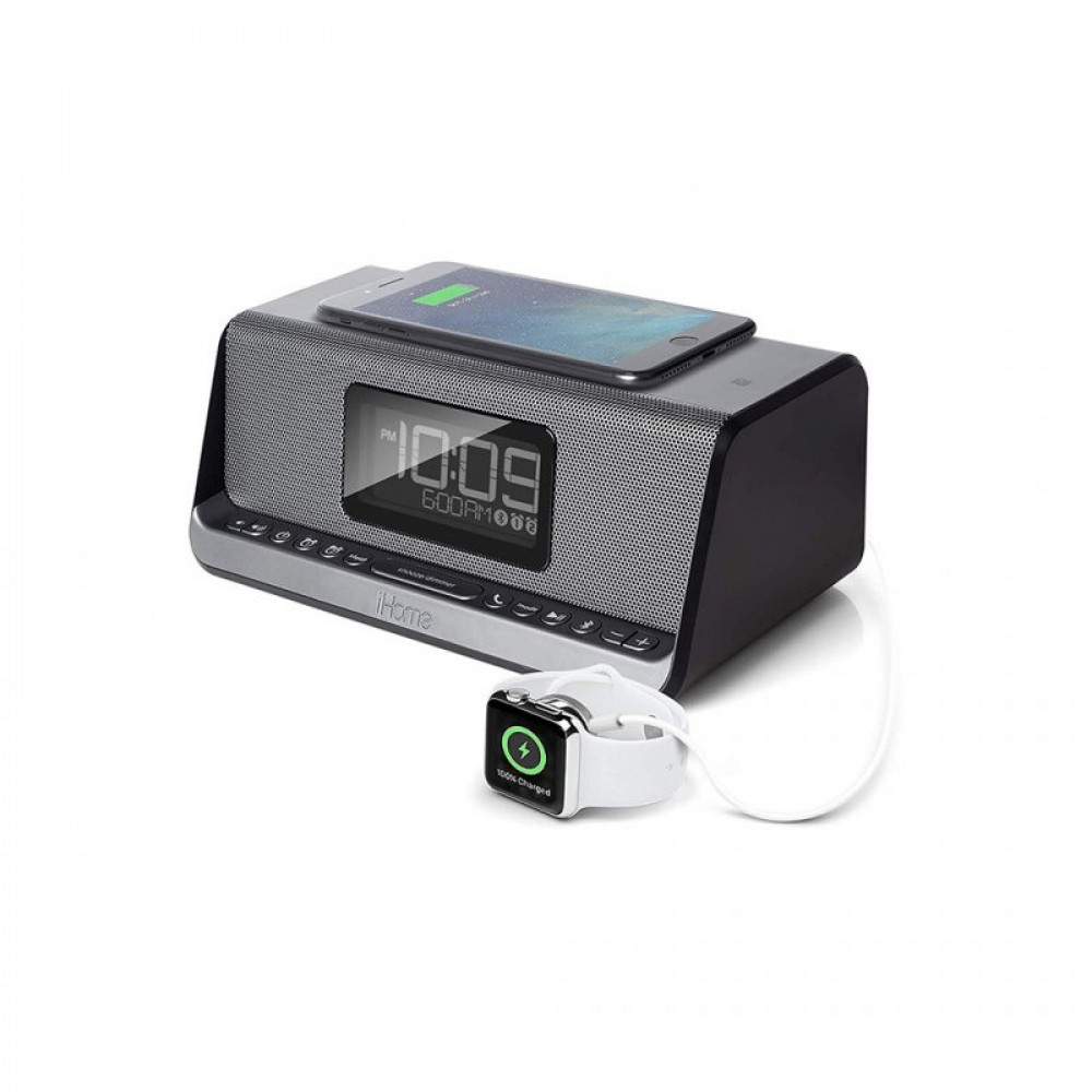 Акустическая система iHome iHome IBN350G Qi Wireless Charging BT NFC USB Aux Mic (IBN350V2G)
