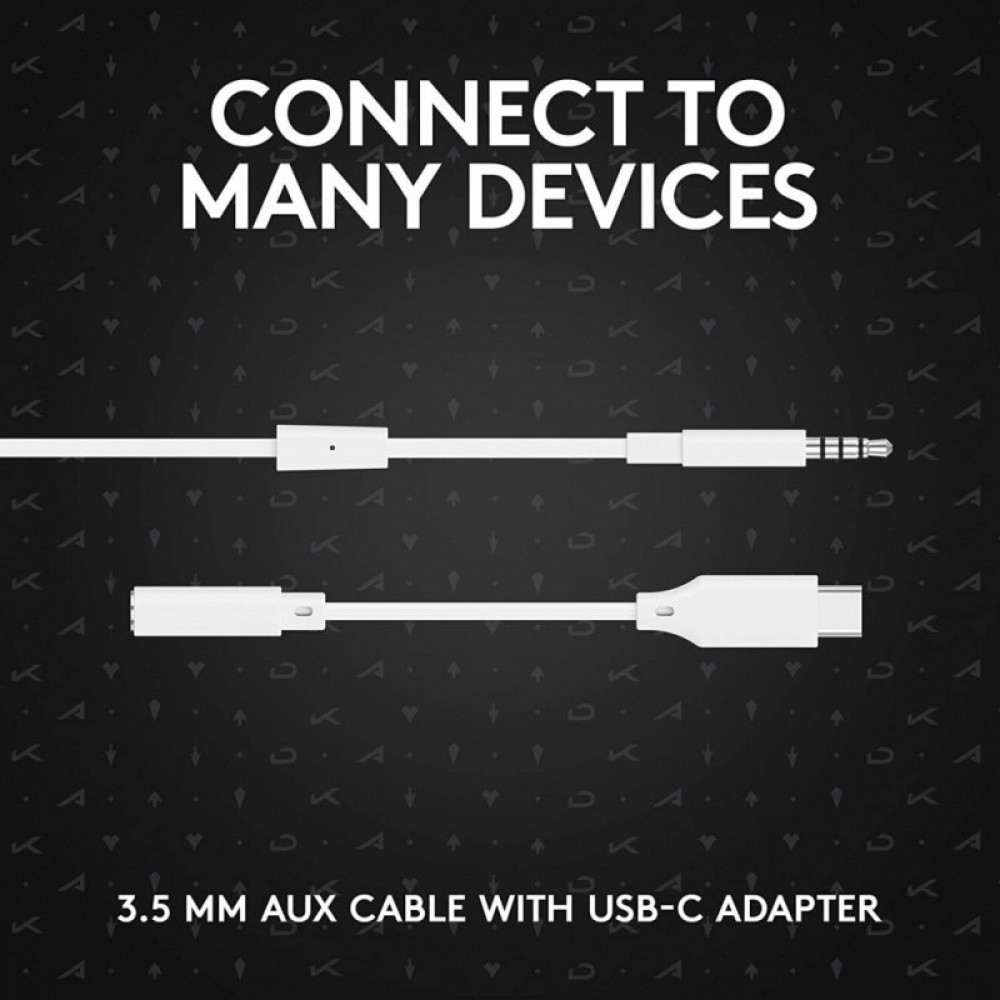 Наушники Logitech G333 K/DA Gaming Earphones White (981-000984)