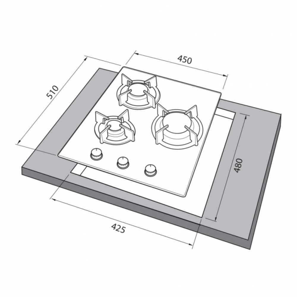 Варочна поверхня Freggia HCG430VGTW