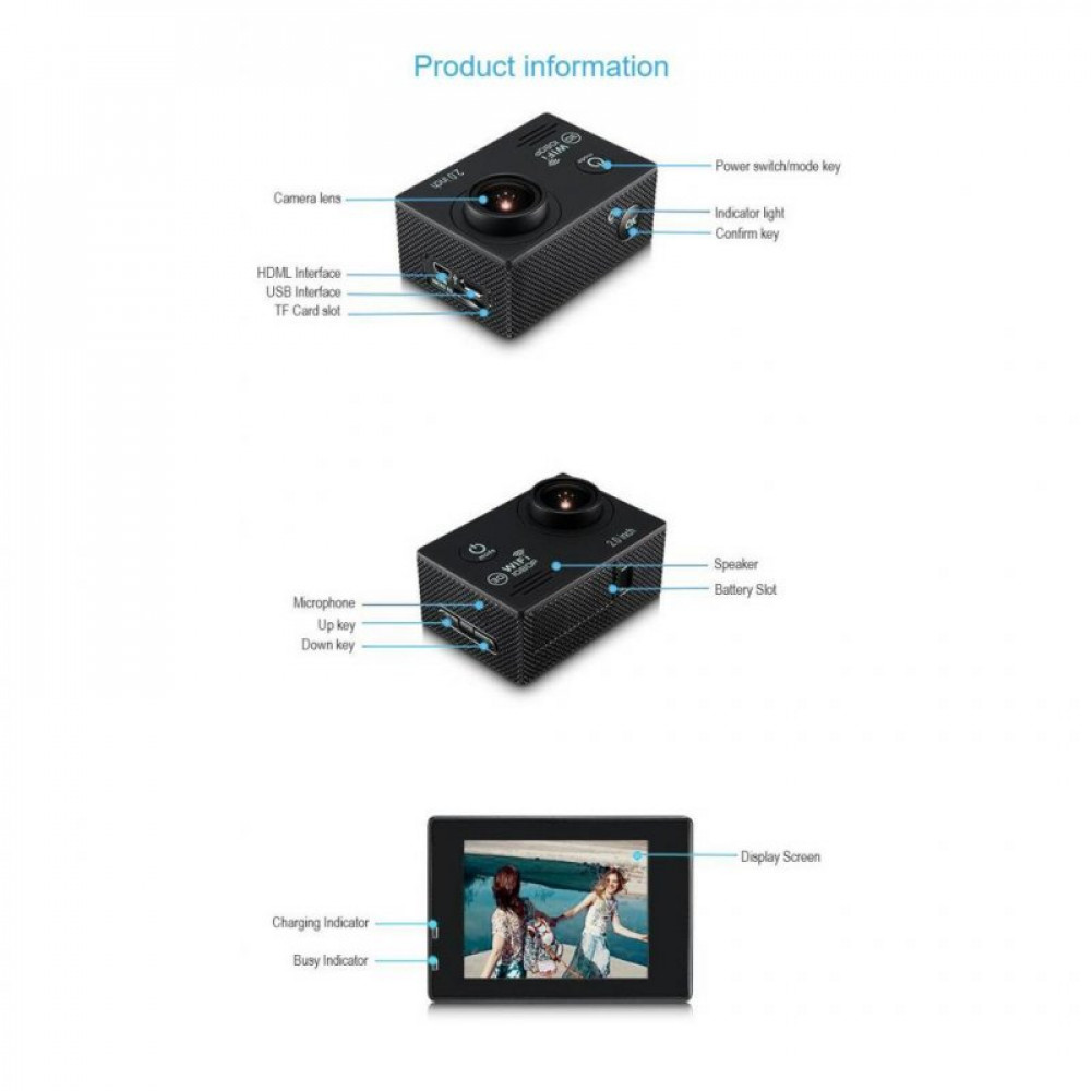 Экшн-камера XoKo EVR-010 4K Wi-Fi (EVR-010)