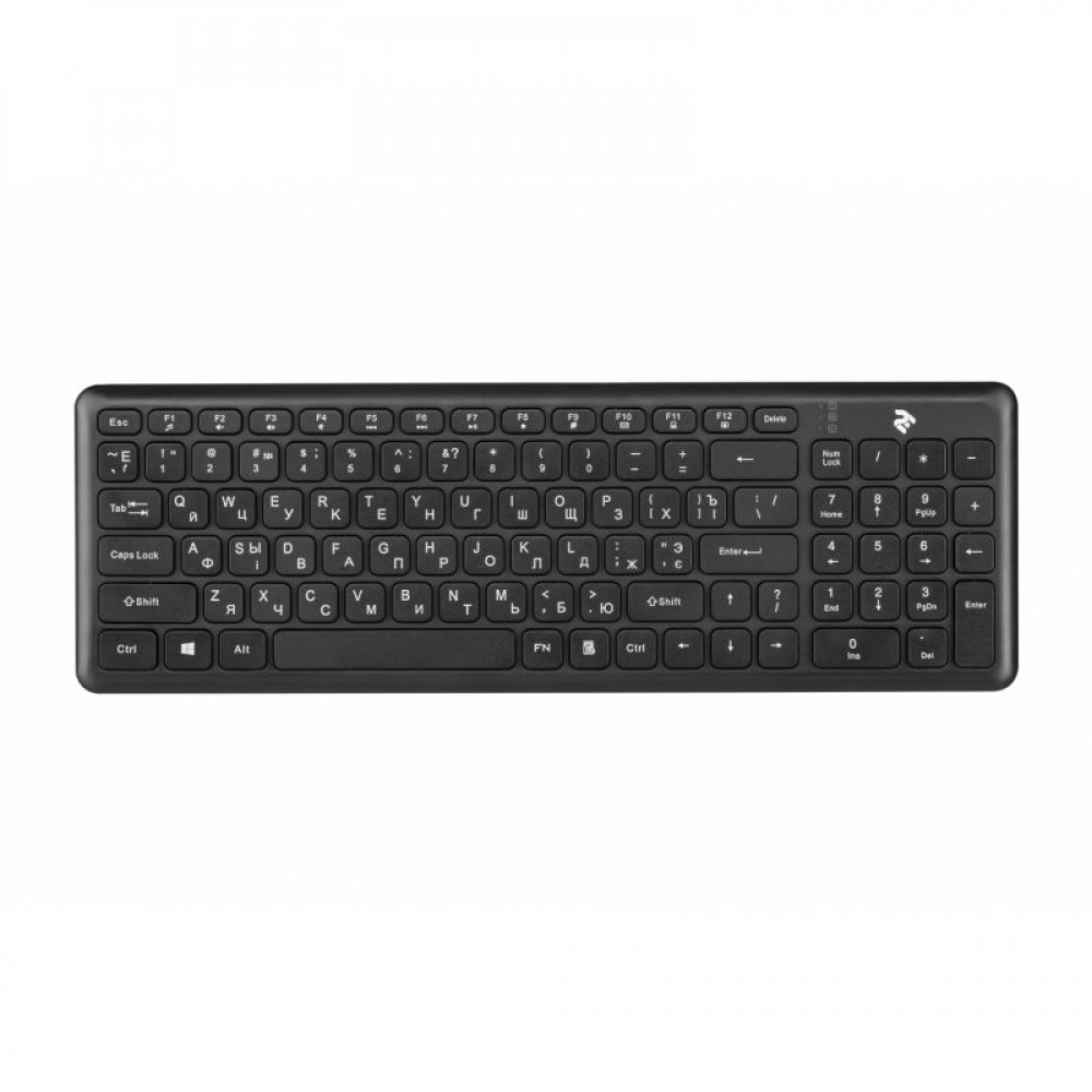Клавиатура 2E KS230 Slim Wireless Black (2E-KS230WB)