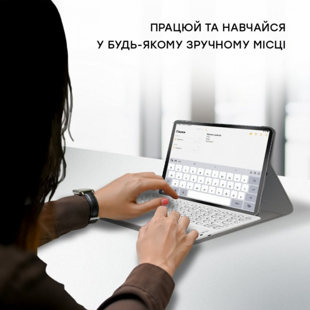 Клавиатура AirOn Easy Tap 2 з тачпадом та LED для Smart TV та планшета (4822352781089)