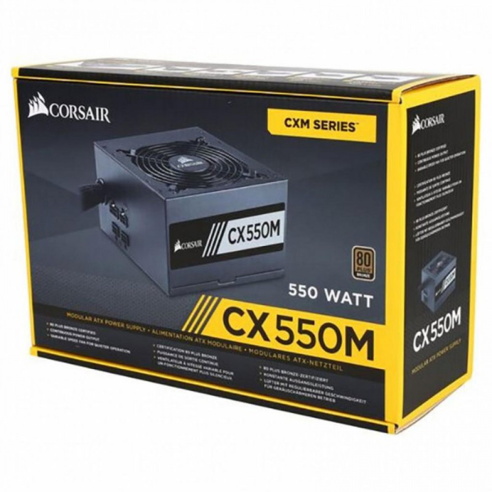 Блок живлення Corsair 550W CX550M (CP-9020102-EU)