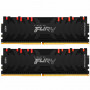 Модуль памяти для компьютера DDR4 16GB (2x8GB) 4000 MHz Renegade RGB Black Kingston Fury (ex.HyperX) (KF440C19RBAK2/16)