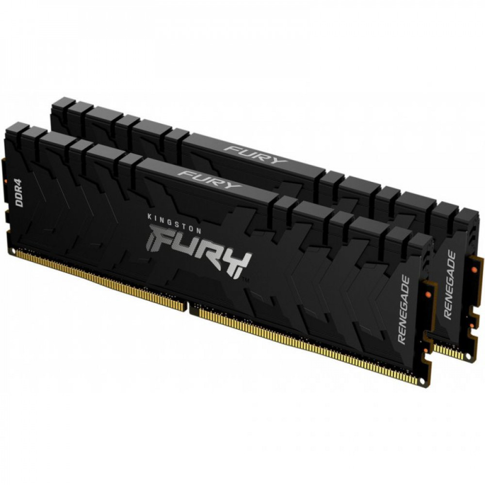 Модуль памяти для компьютера DDR4 16GB (2x8GB) 4266 MHz Renegade Black Kingston Fury (ex.HyperX) (KF442C19RBK2/16)