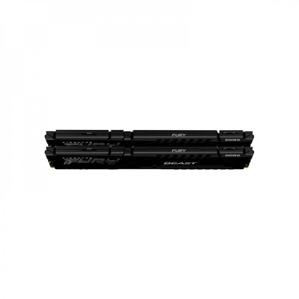 Модуль пам'яті для комп'ютера DDR5 32GB (2x16GB) 5200 MHz Beast Black Kingston Fury (ex.HyperX) (KF552C40BBK2-32)