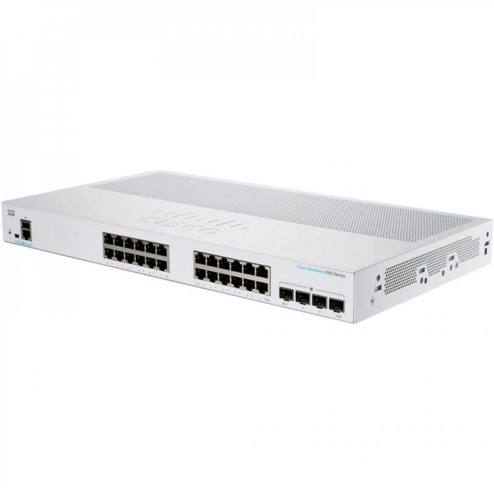 Комутатор мережевий Cisco CBS250-24T-4G-EU