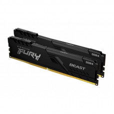 Модуль памяти для компьютера DDR4 32GB (2x16GB) 2666 MHz Fury Beast Black Kingston Fury (ex.HyperX) (KF426C16BB1K2/32)