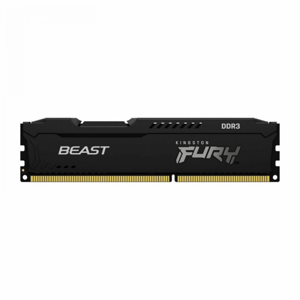 Модуль пам'яті для комп'ютера DDR3 16GB (2x8GB) 1866 MHz Fury Beast Black Kingston Fury (ex.HyperX) (KF318C10BBK2/16)