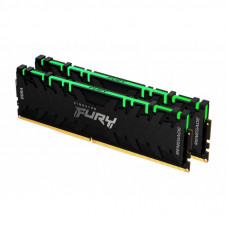 Модуль пам'яті для комп'ютера DDR4 32GB (2x16GB) 3000 MHz Fury Renegade RGB Kingston Fury (ex.HyperX) (KF430C15RB1AK2/32)