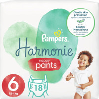 Подгузник Pampers трусики Harmonie Nappy Pants Размер 6 (15+ кг) 18 шт (8006540181461)