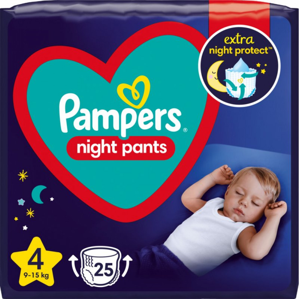 Подгузник Pampers трусики ночные Night Pants Розмір 4 (9-15 кг) 25 шт (8006540234709) Подгузник Pampers трусики ночные Night Pants Розмір 4 (9-15 кг) 25 шт (8006540234709)